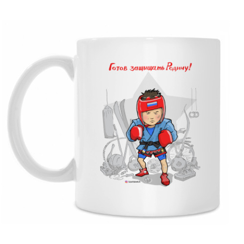 Кружка с принтом Защитник Родины