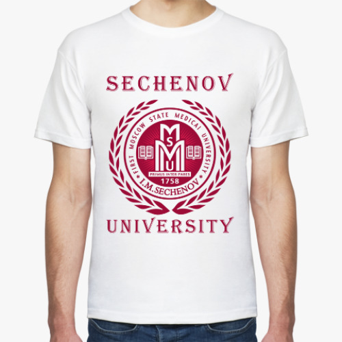 Футболка с принтом Первый мед Сеченова