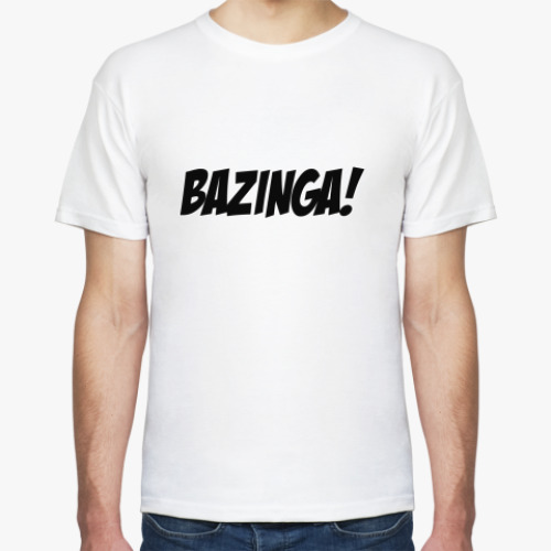 Футболка с принтом  BAZINGA!