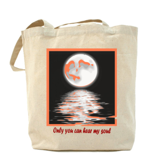 Сумка шоппер с принтом Луна