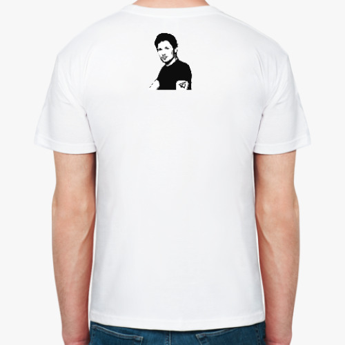 Футболка с принтом Павел Дуров и самолетик