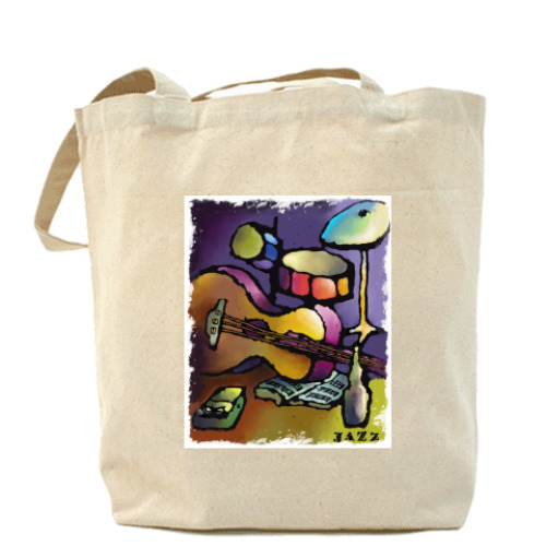 Сумка шоппер с принтом JAZZ