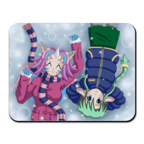 Коврик для мыши с принтом 'Снег'