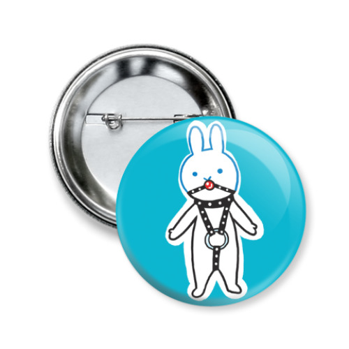 Значок 50мм с принтом  private life of  rabbit