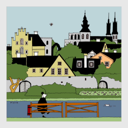 Постер с принтом Visby