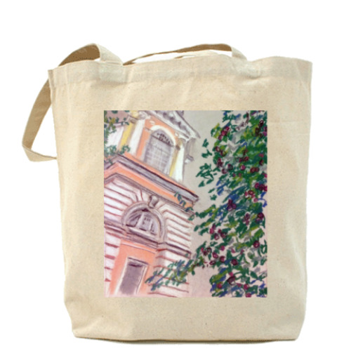 Сумка шоппер с принтом Колокольня Владимирского собора, Петербург