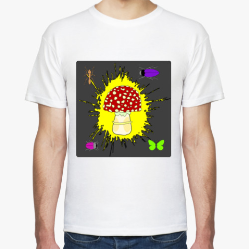 Футболка с принтом Мухомор