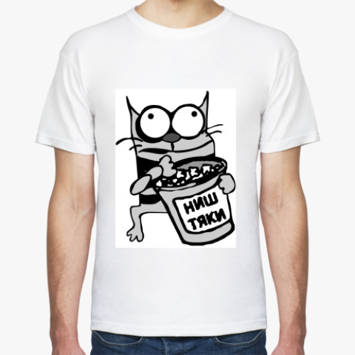 Футболка с принтом Кот-Упячка