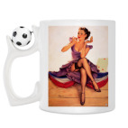 Кружка с футбольным мячиком