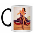 Кружка двухцветная