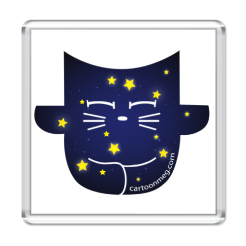 Магнит с принтом The CatLand