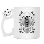 Кружка с футбольным мячиком