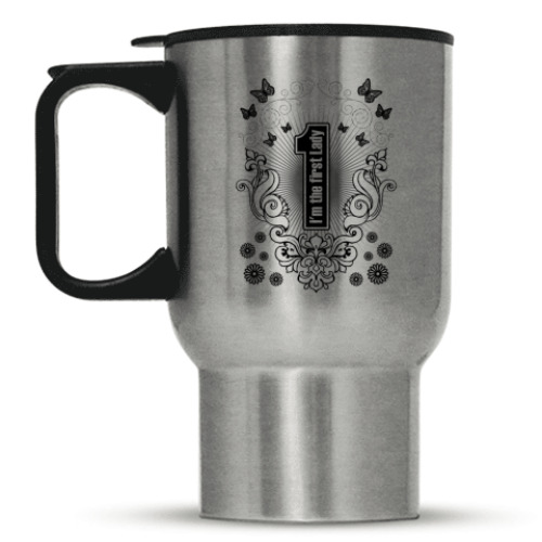 Кружка-термос с принтом I'm First Lady