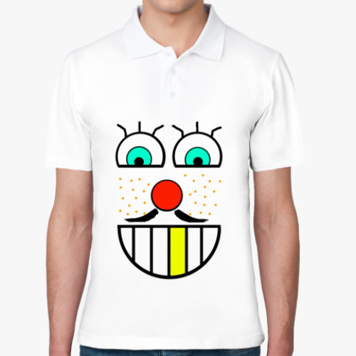 Рубашка поло с принтом Рожица