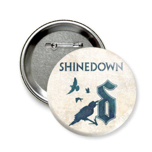 Значок 58мм с принтом Shinedown