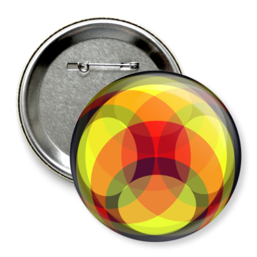 Значок 75мм с принтом Фантазия