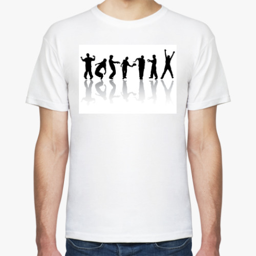 Футболка с принтом  DANCE