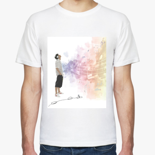 Футболка с принтом Музыка - это моя душа