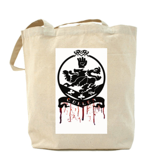 Сумка шоппер с принтом Bloody Cullen emblem