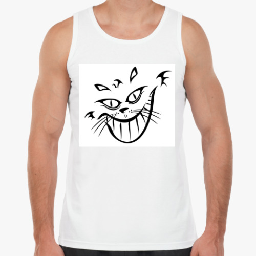 Майка с принтом Чеширский Кот