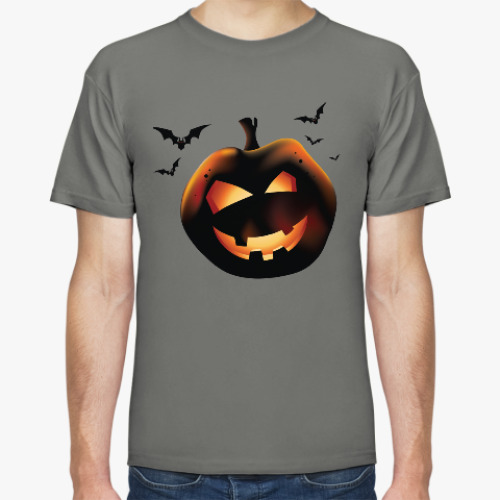 Футболка с принтом Хеллоуин Тыква