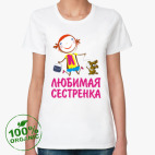 Женская футболка органик