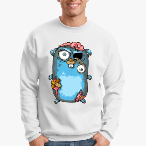 Свитшот с принтом Golang