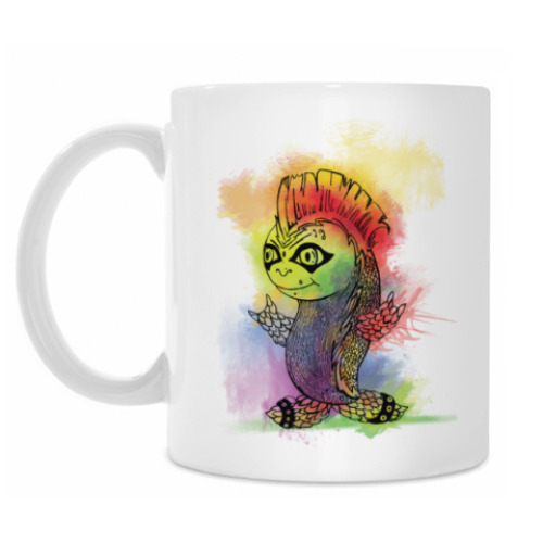 Кружка с принтом Рыбка-панк