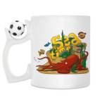 Кружка с футбольным мячиком
