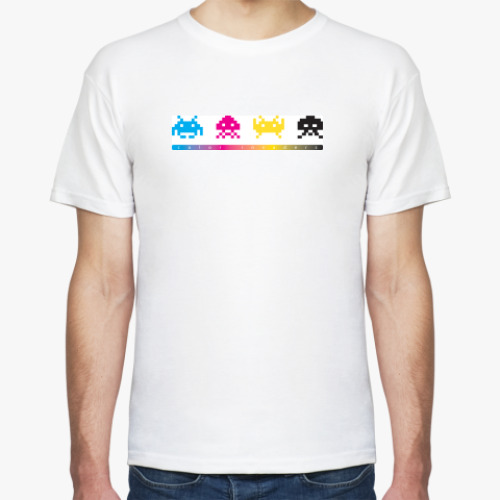 Футболка с принтом Color Invaders