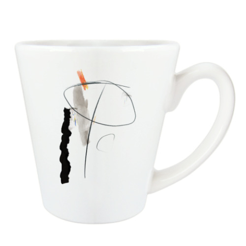 Чашка Латте с принтом конструктивист