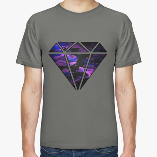 Футболка с принтом Diamond clouds