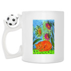 Кружка с футбольным мячиком