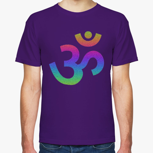 Футболка с принтом Священный символ ОМ