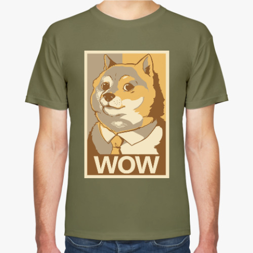 Футболка с принтом WOW - Doge