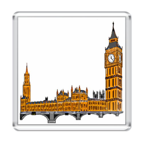 Магнит с принтом England