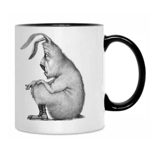 Кружка с принтом Курильщик