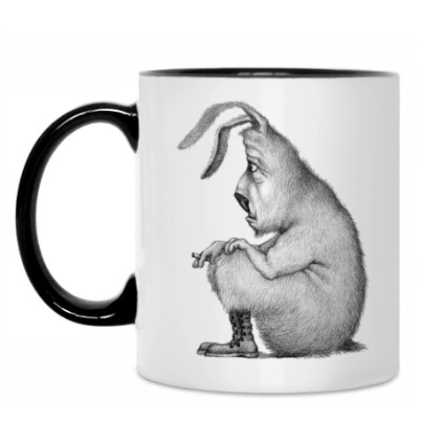 Кружка с принтом Курильщик