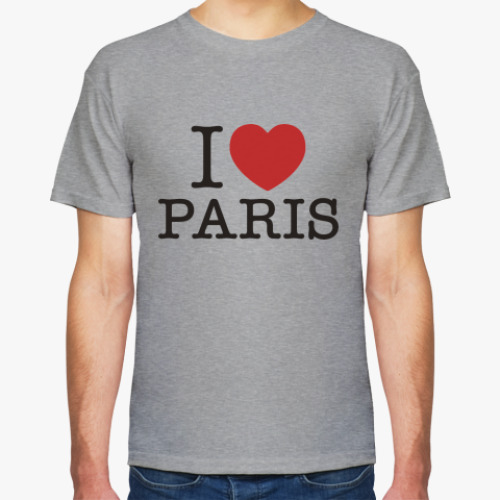 Футболка с принтом i love Paris