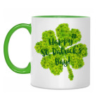 Двухцветная кружка Happy St. Patrick's Day!