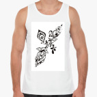 Черный растительный узор