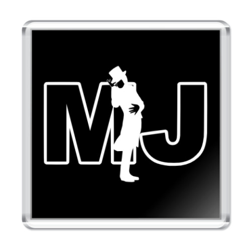 Магнит с принтом  'Letters&Man'