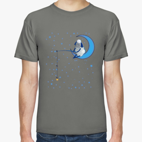 Футболка с принтом Барашек на луне