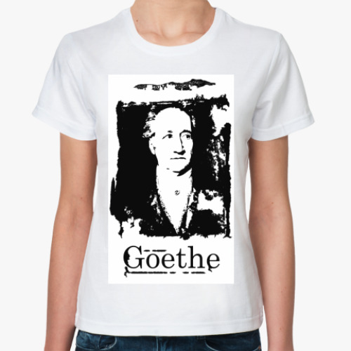 Классическая футболка с принтом Goethe