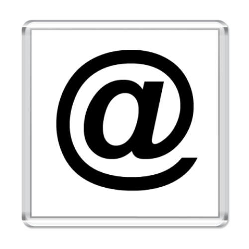 Магнит с принтом Символ Собака