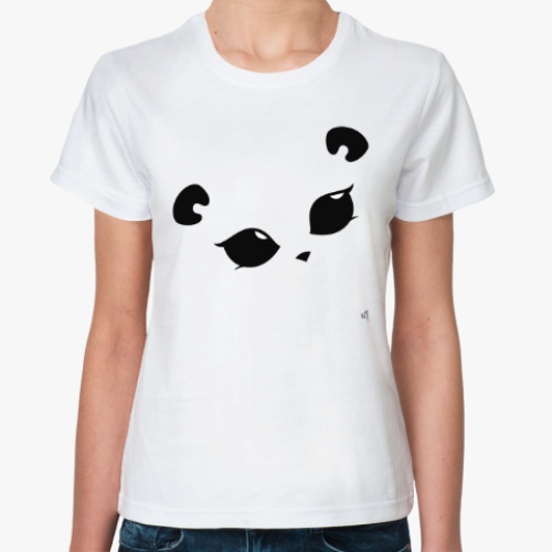Классическая футболка с принтом Панда