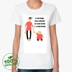 Женская футболка органик