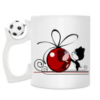 Кружка с футбольным мячиком