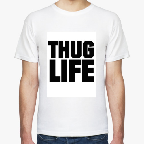 Футболка с принтом THUG Life