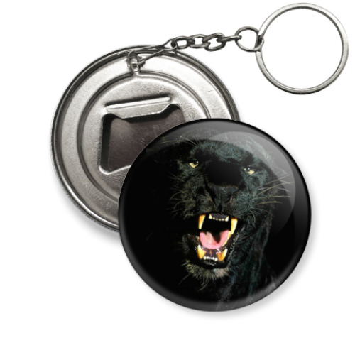 Брелок-открывашка с принтом пантера